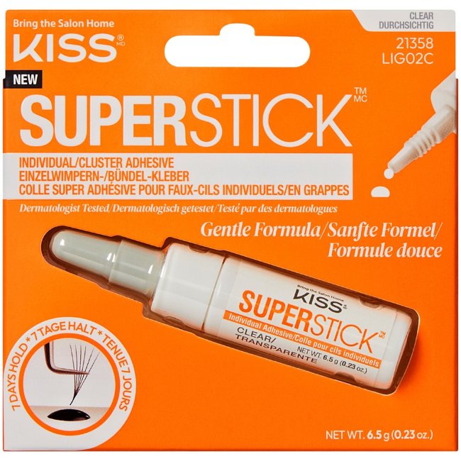 Клей для пучков ресниц Kiss Superstick Cluster Lash Adhesive 6,5 гр Клей для пучков ресниц Kiss Superstick Cluster Lash Adhesive 6,5 гр