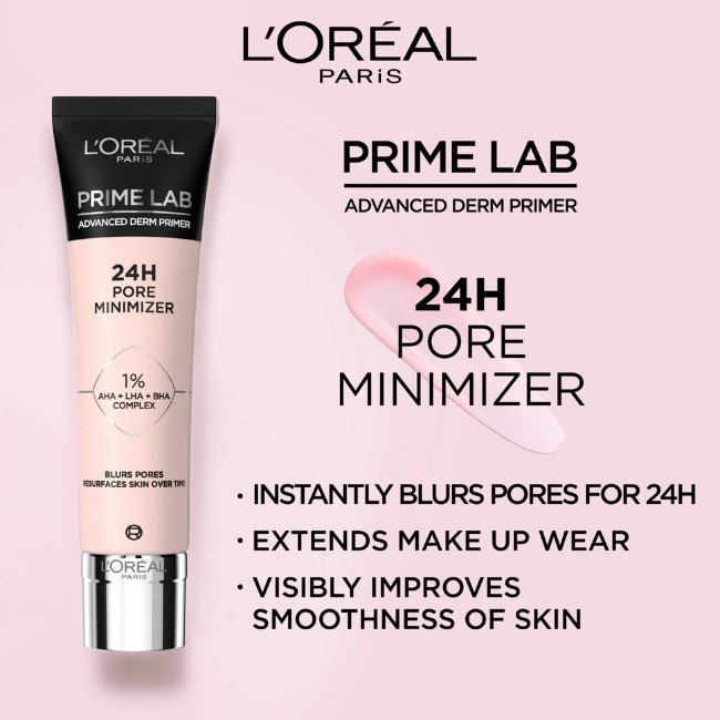 Праймер для лица L'Oréal Paris Prime Lab Advanced Derm 24 Часа Минимайзер пор 30 мл