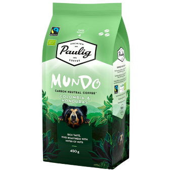 Кофе в зернах органический Paulig Mundo Колумбия и Гондурас 450 гр