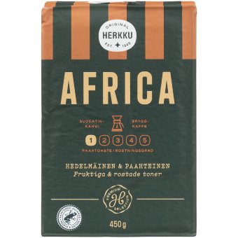 Кофе молотый Herkku Africa 450 гр Кофе молотый Herkku Africa 450 гр