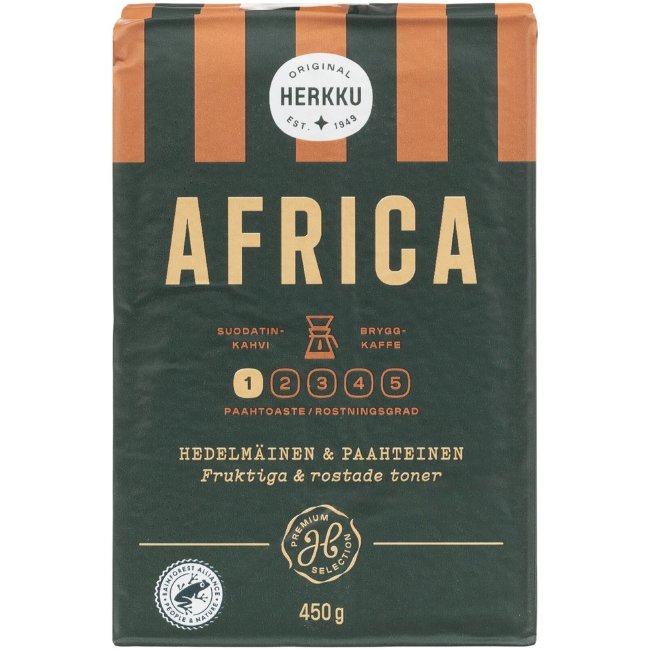 Кофе молотый Herkku Africa 450 гр Кофе молотый Herkku Africa 450 гр