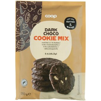 Кондитерская смесь для печенья Coop с кусочками белого шоколада 170 гр Кондитерская смесь для печенья Coop с кусочками белого шоколада 170 гр