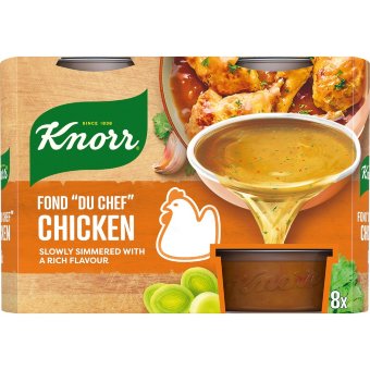 Куриный концентрат бульона Knorr Fond "du Chef" готовый к употреблению (уп 8 шт) 224 гр Куриный концентрат бульона Knorr Fond "du Chef" готовый к употреблению (уп 8 шт) 224 гр