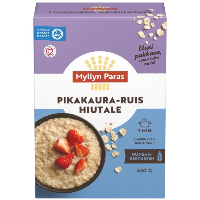 Овсяно-ржаные хлопья быстрого приготовления Myllyn Paras Pikakaura 450 гр