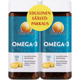 Рыбий жир Omega-3 Sana-sol Vitaplex 2х150 капсул (Омега-3) Рыбий жир Omega-3 Sana-sol Vitaplex 2х150 капсул (Омега-3)