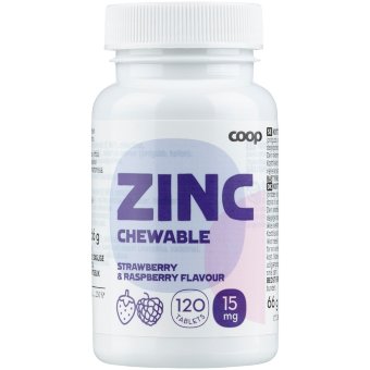 Цинк Coop (клубника, малина) Zn Puru 15 мг 120 табл Цинк Coop (клубника, малина) Zn Puru 15 мг 120 табл