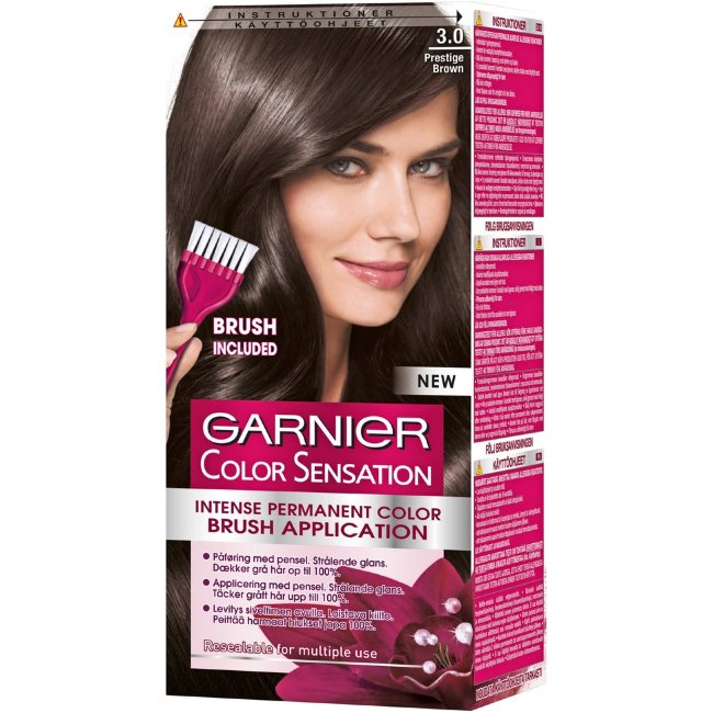 Краска для волос Garnier Color Sensation 3.0 Prestige Brown темно-коричневая стойкая 1 шт Краска для волос Garnier Color Sensation 3.0 Prestige Brown темно-коричневая стойкая 1 шт