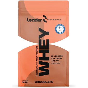 Сывороточный протеиновый напиток шоколад Leader Whey Protein 500 г