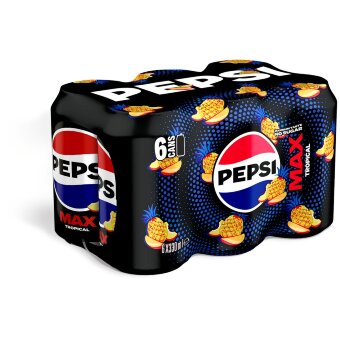 Газированный напиток Pepsi MAX Tropical (уп 6 шт) 0,33 л