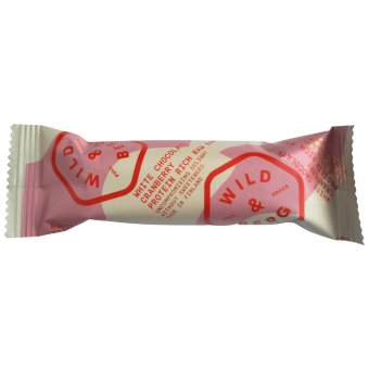 Полноценный протеиновый перекус Wild&Berg с белым шоколадом и клюквой 40 гр