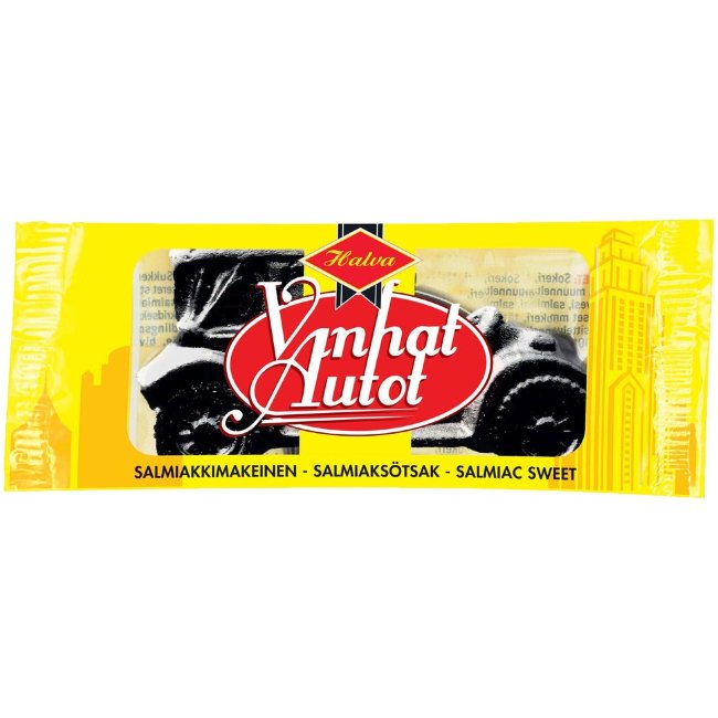 Лакричные конфеты Halva Vanhat Autot 15 гр