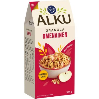 Гранола овсяная с яблоком Fazer Alku 375 гр Гранола овсяная с яблоком Fazer Alku 375 гр