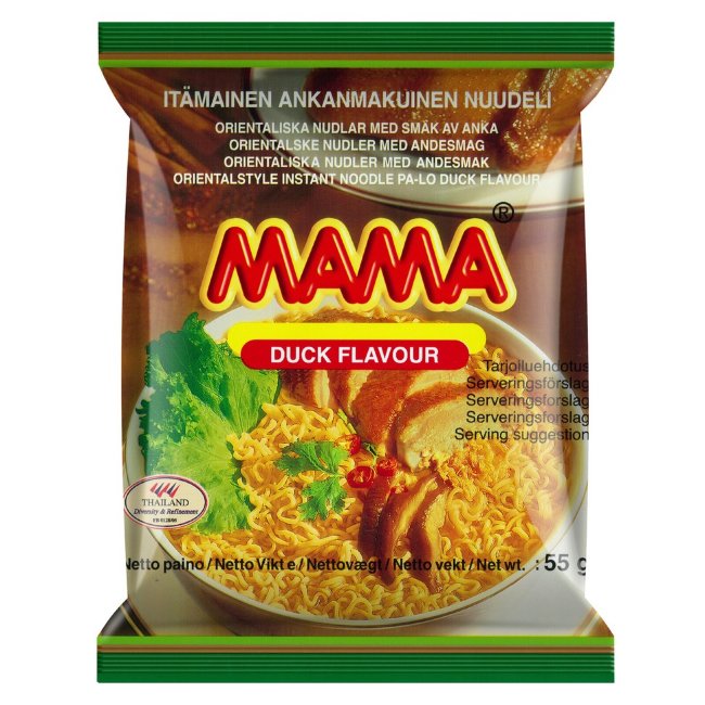 Лапша яичная Mama со вкусом утки 55 гр