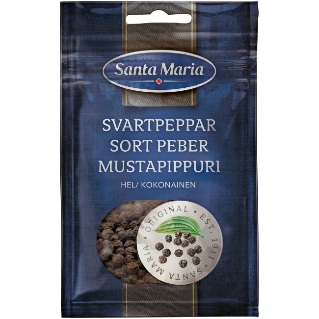 Черный перец горошком Santa Maria 22 г