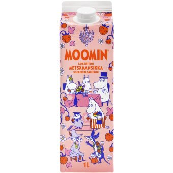Безсахарный напиток Moomin со вкусом лесной земляники 1 л