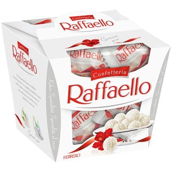 Конфеты Raffaello кокос-миндаль в коробке 150 гр