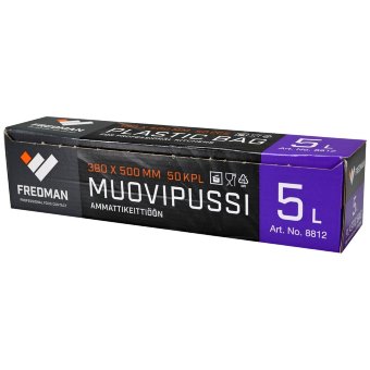 Пакеты для пищевых продуктов Fredman (полиэтилен) 50 шт 230х500 5л Пакеты для пищевых продуктов Fredman (полиэтилен) 50 шт 230х500 5л