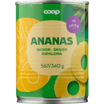 Кольца ананасов в собственном соку Coop 567/340 гр Кольца ананасов в собственном соку Coop 567/340 гр