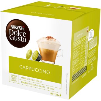 Капсулы для кофе с молоком Nescafé Dolce Gusto Cappuccino (уп 8 шт) 186,4 гр
