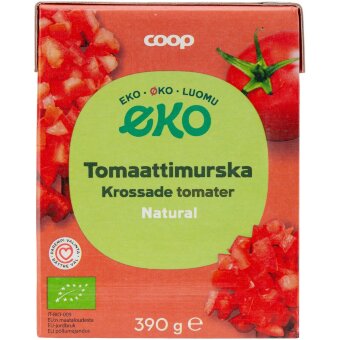 Органическое томатное пюре Coop Eko 390 гр