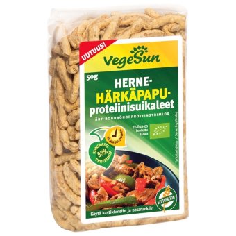 Протеиновые полоски VegeSun из гороха и бобов 50 гр Протеиновые полоски VegeSun из гороха и бобов 50 гр