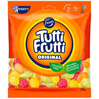 Жевательные конфеты Fazer Tutti Frutti Original 350 гр