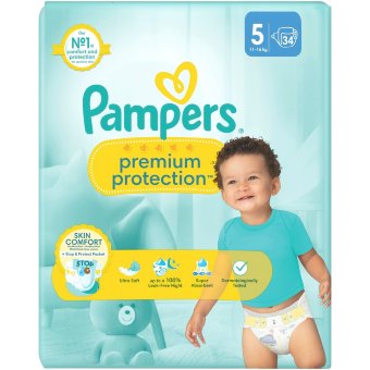 Подгузники Pampers Premium 5, 11-16 кг, 34 шт. Подгузники Pampers Premium 5, 11-16 кг, 34 шт.