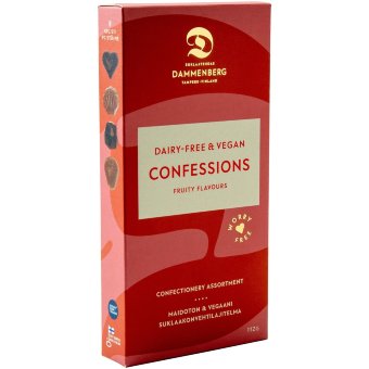 Веганские шоколадные конфеты ассорти Dammenberg без молока и без сои 112 гр