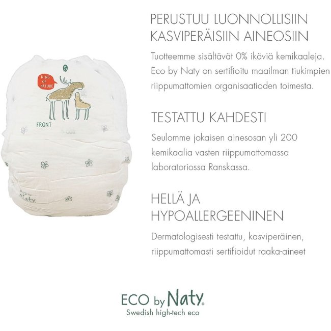 Подгузники-трусики Naty 34 шт. размер 5 12-18 кг Подгузники-трусики Naty 34 шт. размер 5 12-18 кг