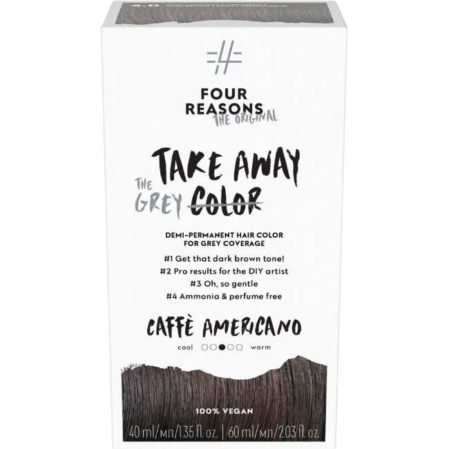 Стойкая краска для волос Four Reasons Original Takeaway Color 4.0 Caffè Americano