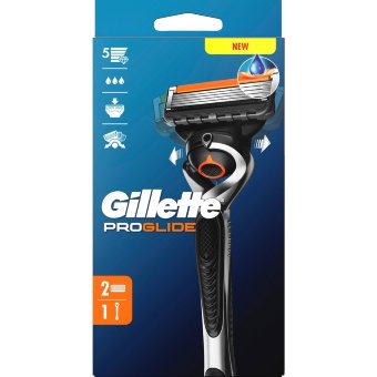 Бритвенный станок Gillette Fusion5 ProGlide с двумя кассетами Бритвенный станок Gillette Fusion5 ProGlide с двумя кассетами
