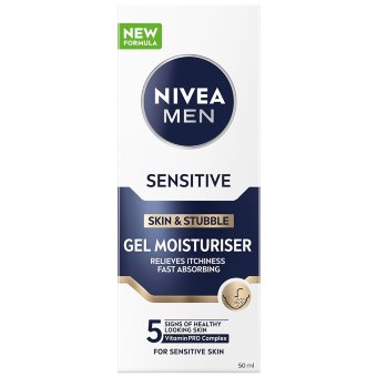 Увлажняющий гель для чувствительной кожи и щетины Nivea Men Sensitive 50 мл Увлажняющий гель для чувствительной кожи и щетины Nivea Men Sensitive 50 мл