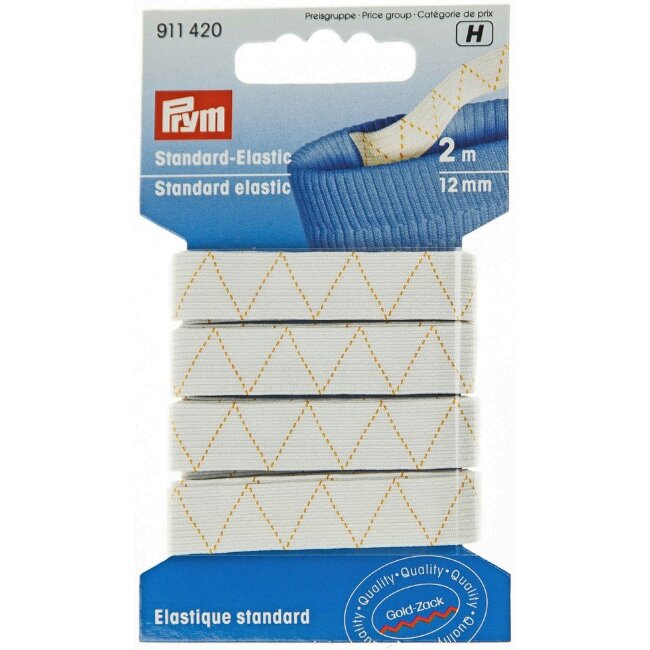 Резинка Prym 12 мм белая 2 м (упаковка) Резинка Prym 12 мм белая 2 м (упаковка)