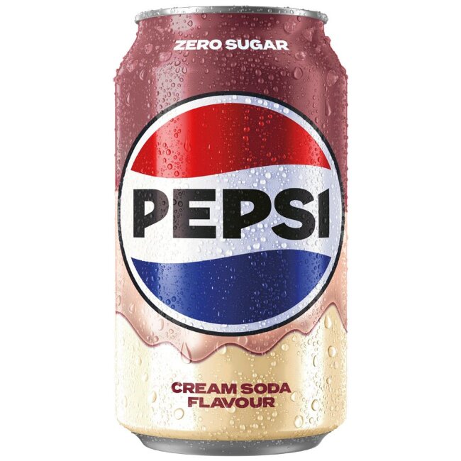 Освежающий напиток Pepsi Zero Sugar Cream Soda 0,33 л Освежающий напиток Pepsi Zero Sugar Cream Soda 0,33 л