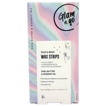 Холодные восковые полоски Glam & Go для лица и бикини 20 шт Холодные восковые полоски Glam & Go для лица и бикини 20 шт