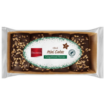 Рождественские пирожные Favorina имбирный пряник 4шт/45 гр Рождественские пирожные Favorina имбирный пряник 4шт/45 гр