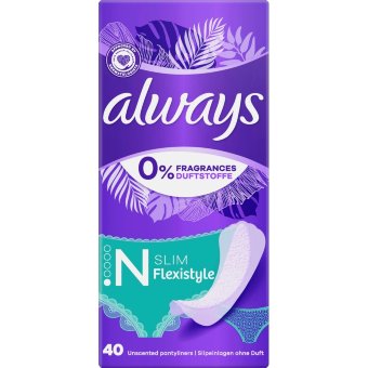 Прокладки ежедневные Always 1 Normal Slim Multiform 40 шт Прокладки ежедневные Always 1 Normal Slim Multiform 40 шт