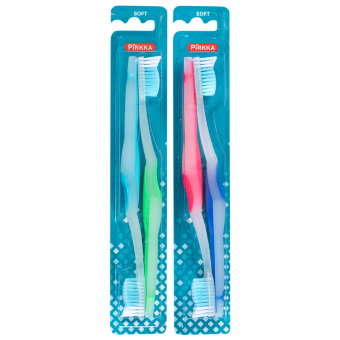 Зубная щетка PIrkka ( мягкая ) 2 шт Зубная щетка PIrkka ( мягкая ) 2 шт