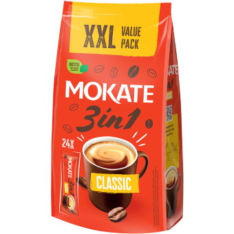 Напиток кофейный растворимый Mokate Classic 3в1 24шт х 17гр