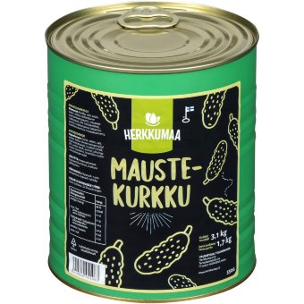 Огурцы со специями Herkkumaa 3,1/1,7 кг Огурцы со специями Herkkumaa 3,1/1,7 кг