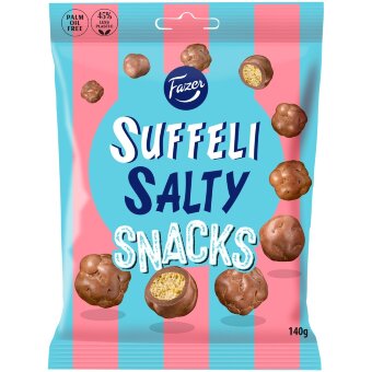 Карамельные снеки в шоколадной глазури Fazer Suffeli Salty Snacks 140 гр Карамельные снеки в шоколадной глазури Fazer Suffeli Salty Snacks 140 гр