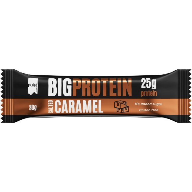 Протеиновый батончик PULS Big protein со вкусом соленой карамели 80 гр