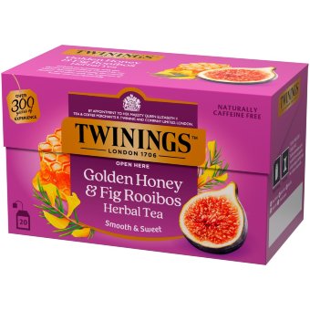 Травяной чай Twinings Golden Honey, Fig & Rooibos (уп 20 шт) 40 гр