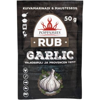 Приправа Poppamies Rub Garlic 50 гр Приправа Poppamies Rub Garlic 50 гр