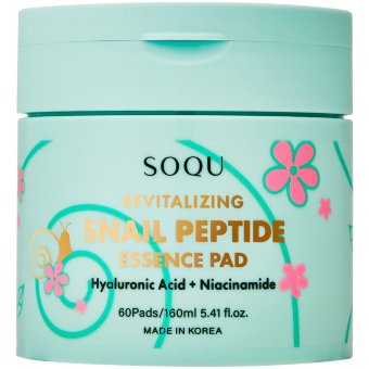 Салфетки с эссенцией пептида улитки Soqu 60 шт Салфетки с эссенцией пептида улитки Soqu 60 шт