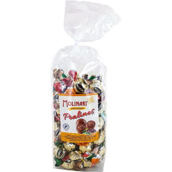 Шоколадные трюфели с фундуком и капучино Molinari 700 гр