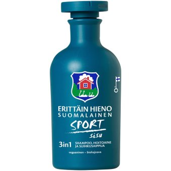 Шампунь-кондиционер и гель для душа Erittäin Hieno Suomalainen Sport Sisu 300 мл Шампунь-кондиционер и гель для душа Erittäin Hieno Suomalainen Sport Sisu 300 мл