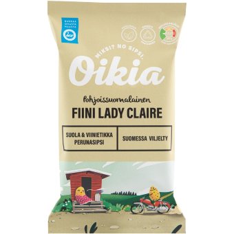 Кукурузные чипсы Oikia Fiini Lady Claire с солью и винным уксусом 100 гр Кукурузные чипсы Oikia Fiini Lady Claire с солью и винным уксусом 100 гр