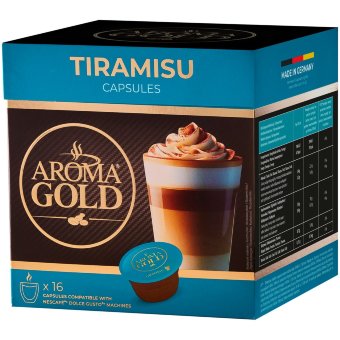 Кофейный напиток AROMA GOLD Tiramisu DG капсулы (уп 16 шт) 256 гр Кофейный напиток AROMA GOLD Tiramisu DG капсулы (уп 16 шт) 256 гр