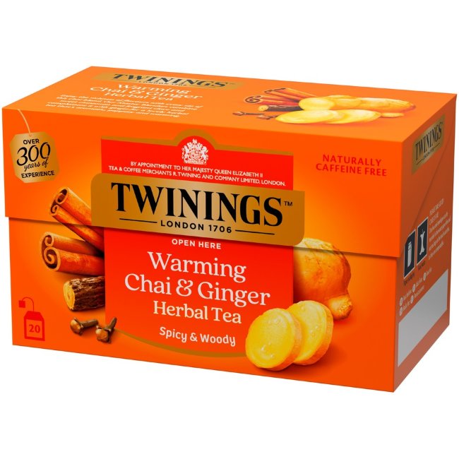 Травяной чай Twinings Warming Chai & Ginger 20x2 гр